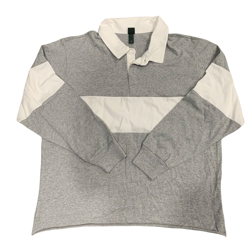 Wild Fable Grey & White Polo Shirt Size XL men’s